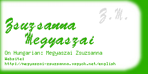 zsuzsanna megyaszai business card